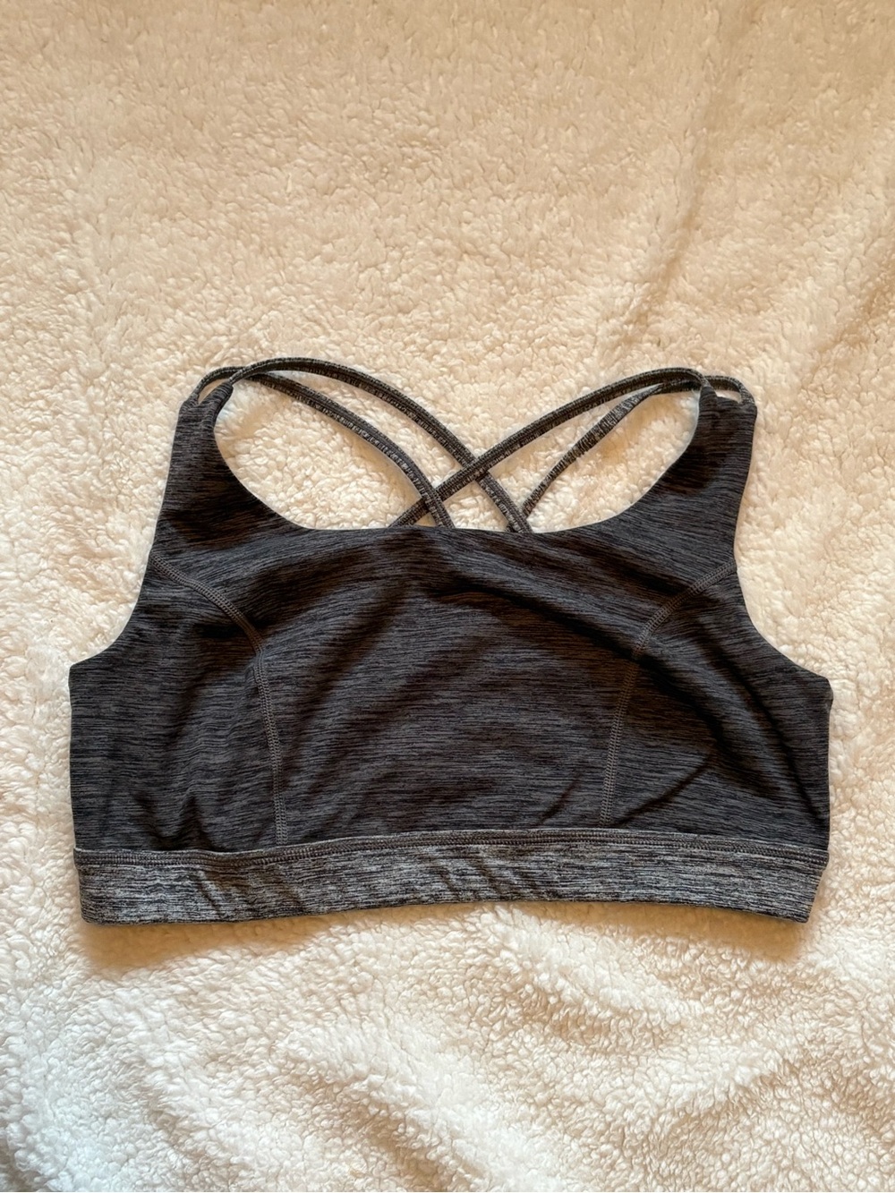 Torrid Active Cross Back Sports Bra Size 1x Gray Heather